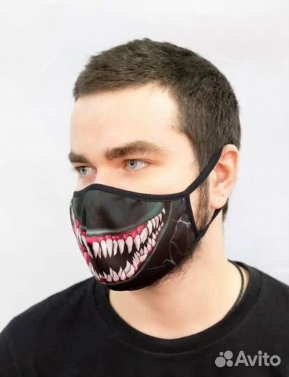Маска многоразовая тканевая