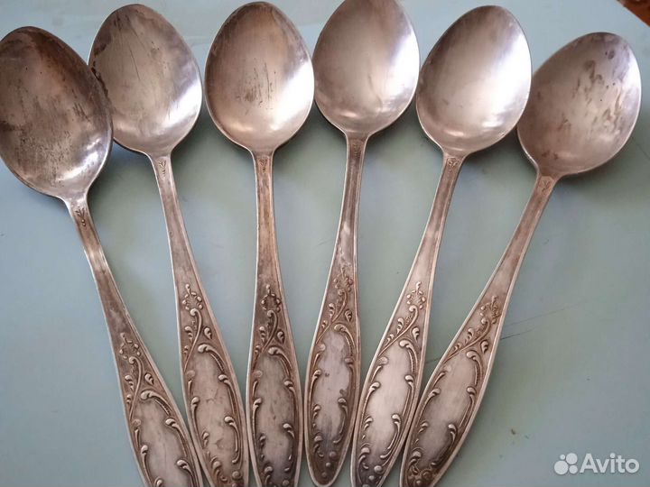 Мельхиоровые ложки,ножи, вилки