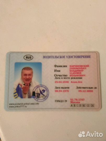 Права Жириновского(прикол)