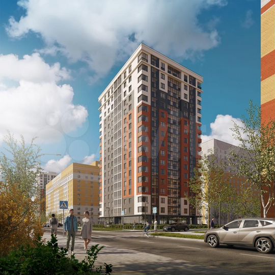 2-к. квартира, 73,1 м², 6/17 эт.