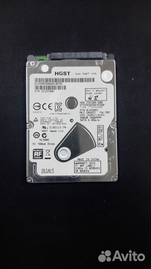 Жёсткий диск Hitachi 500G для ноутбука