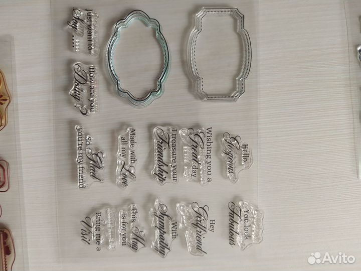 Силиконовые штампы для скрапбукинга