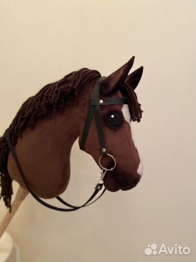 Хоббихорс/лошадка на палке с уздечкой