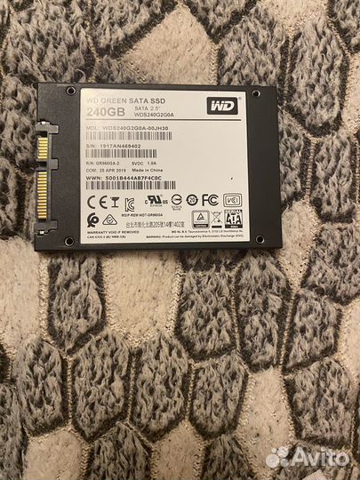 Ssd wd green 240 gb