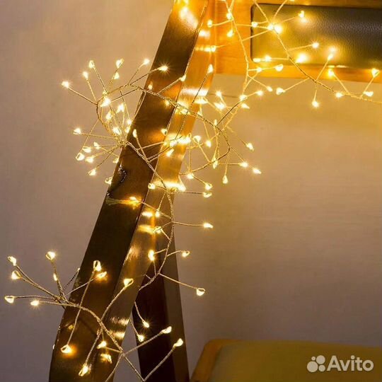 Гирлянда мишура светодиодная новогодняя 30 метров