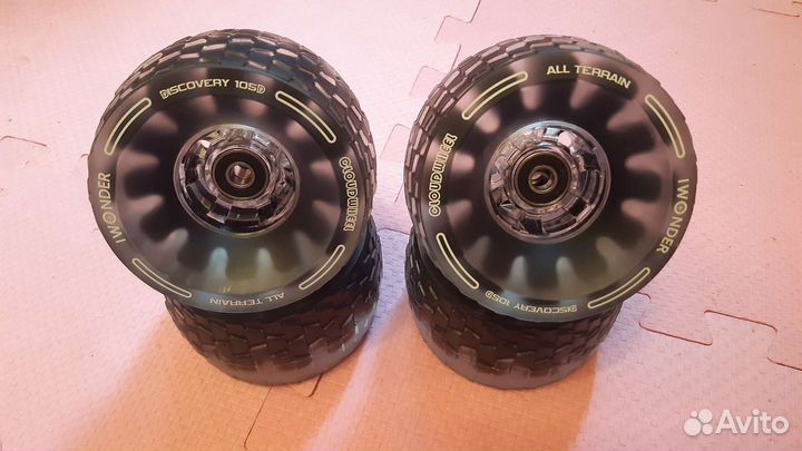 Колеса CloudWheel 105, 4шт., черные. Новые