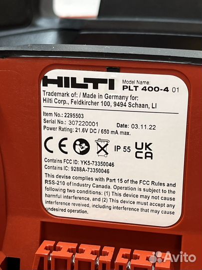 Hilti PLT-400 инструмент цифровой разметки