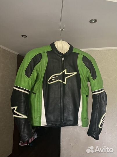 Мотокуртка кожаная alpinestar