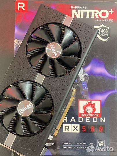 Видеокарта sapphire RX 580 4GB gddr5