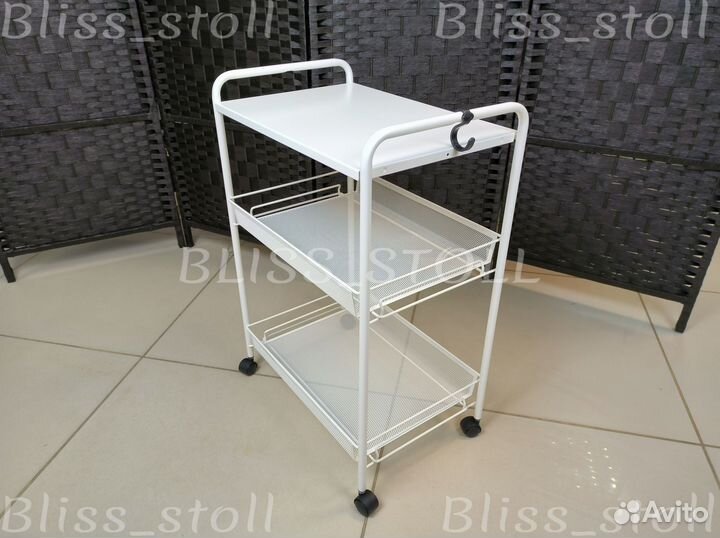 Тележка этажерка сетчатая