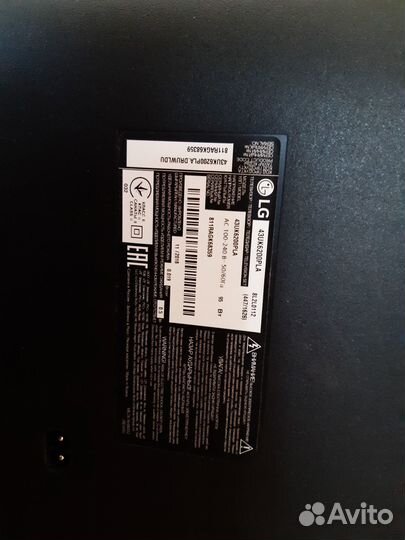 SMART Телевизор LG 43UK6200PLA