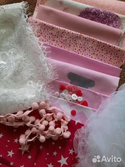 Материалы для творчества.Ткань.Волосы для кукол