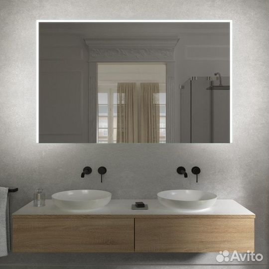 Зеркало с подсветкой в ванную комнату 