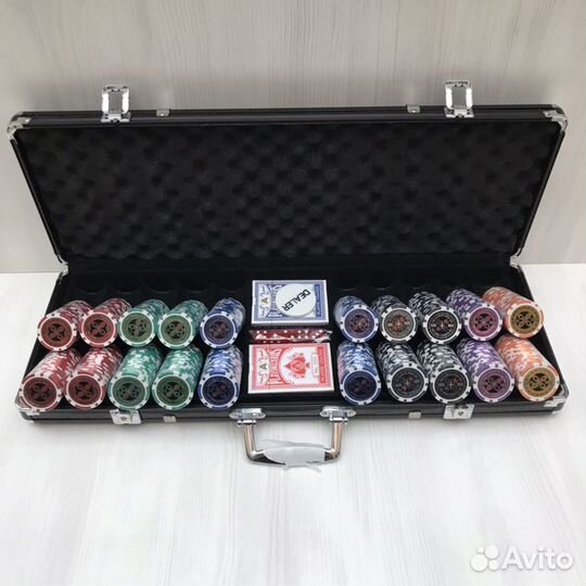 Покер. Покерный набор. Набор для покера. Новый