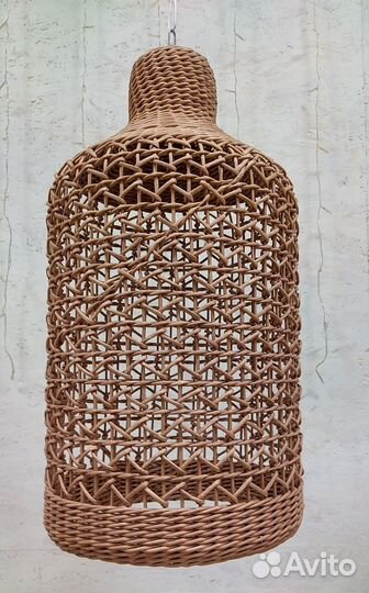 Абажуры плетеные светильники