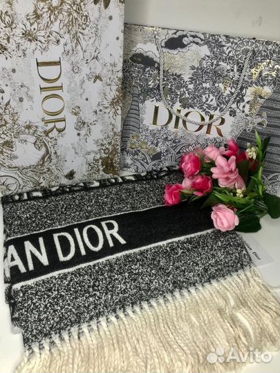 Шарф Christian Dior черный