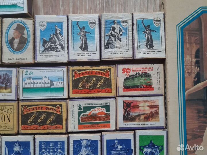 Спички СССР в деревянном коробке