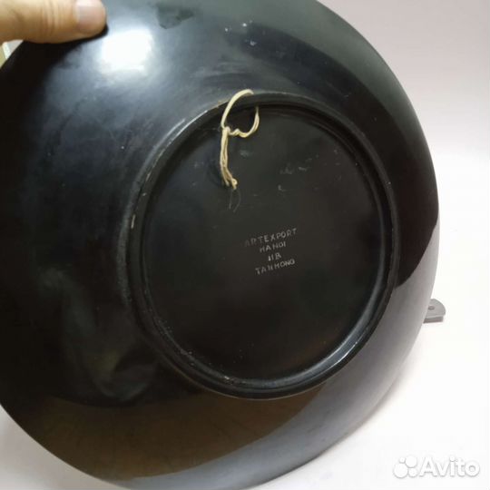 Тарелка Вьетнам 30 см,дерево 60 е годы