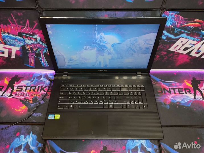 Игровой Asus 17'3 i5 4GB видео 12GB озу SSD
