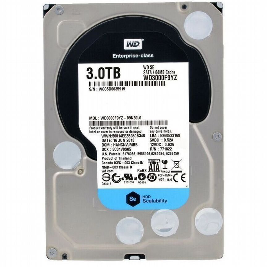 [WD3000F9YZ] Жесткий Диск Wd 3tb Sata3 3.5 Wd3000f9yz
