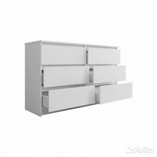Комод мори мк 1200.6 в наличии белый