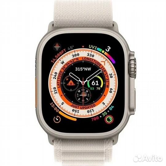 Apple Watch Ultra 49 мм Starlight Alpine Loop (M)