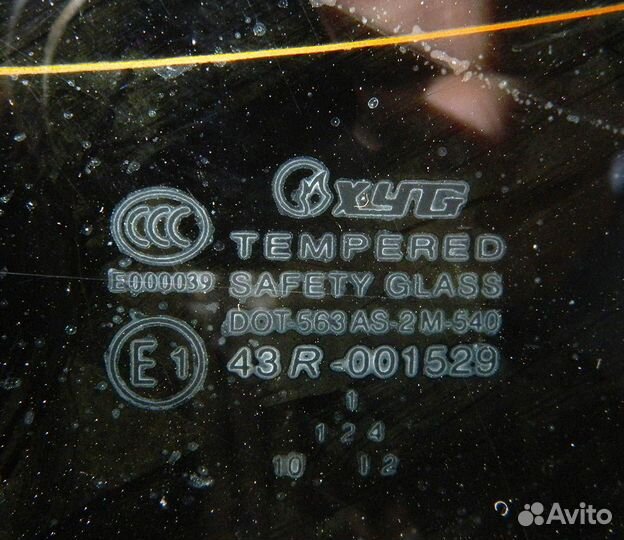 Стекло заднее Audi 80 B3