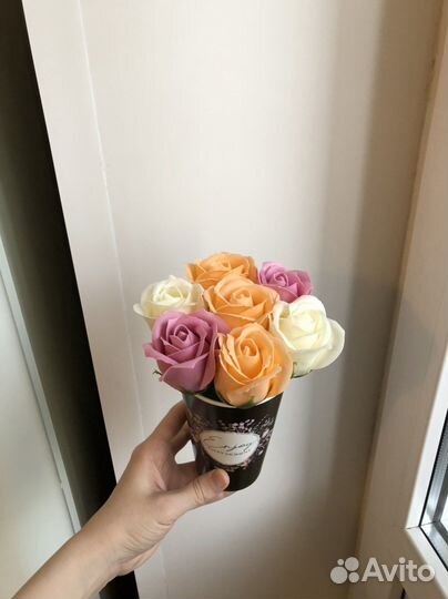 Мини-Букет мыльных роз