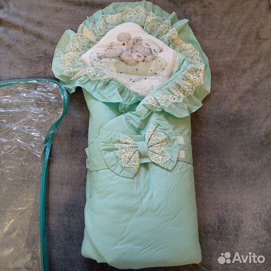 Конверт -одеяло на выписку весна осень