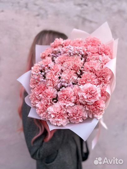 Букет с гвоздиками