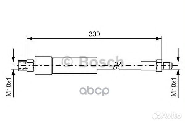 Шланг тормозной BMW E60 300мм 1 987 476 074 Bosch