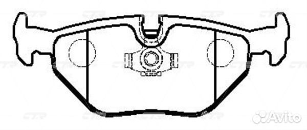 CKB-2 Колодки тормозные дисковые зад GK00