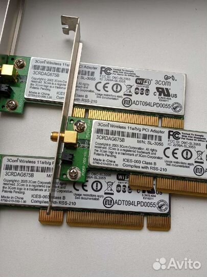 PCI Wifi адаптер 3Com 3crdag675B