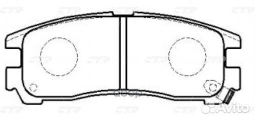 CKM-6 Колодки тормозные дисковые зад GK05