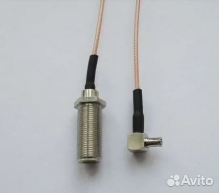 Антенный адаптер (F-female - TS-9 угловой)