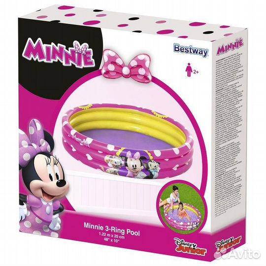 Бассейн Bestway «Минни», 122 x 25 см, от 2 лет