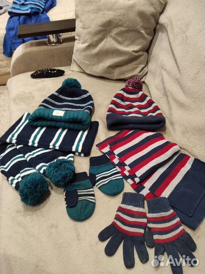 Комплекты шапка + шарф+перчатки