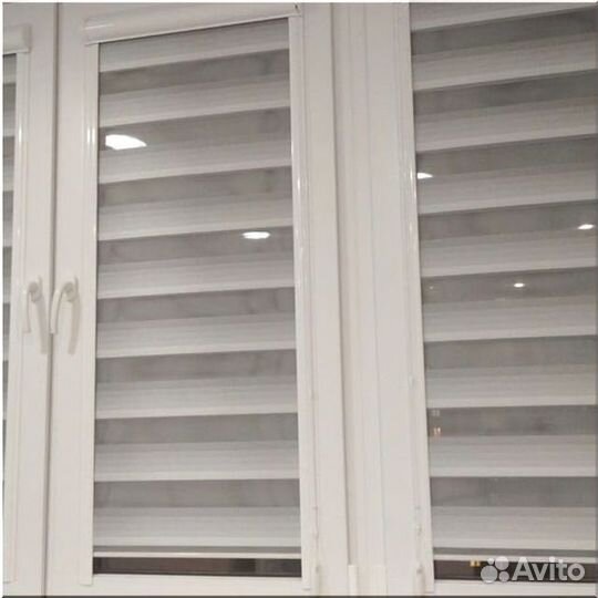 Рулонные Шторы Зебра на пластиковые окна