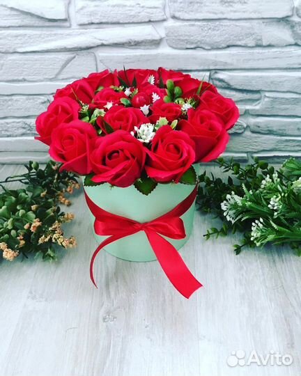 Букеты из мыльных роз