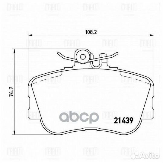 Колодки тормозные mercedes W202 93-00 передние PF