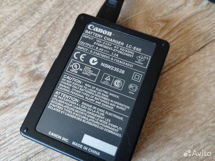 Зарядное устройство canon lc e6e