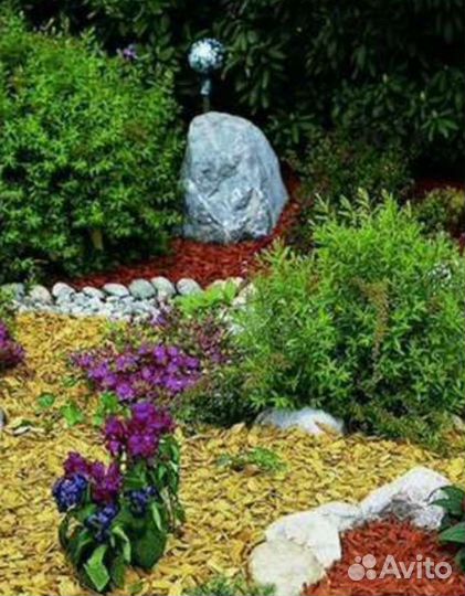 Кора лиственница Щепа крашенная цепа ольховая