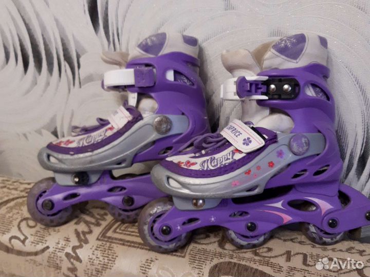 Роликовые коньки детские раздвижные