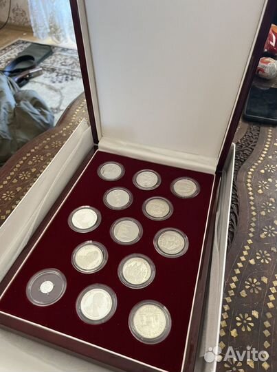 Монеты серебряные, серебро, монеты