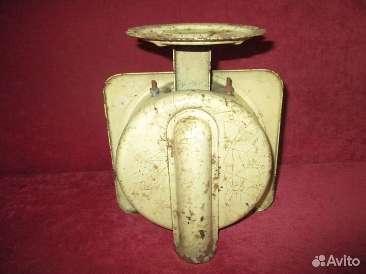 Весы бытовые столовые старинные 5 кг винтаж рабоч