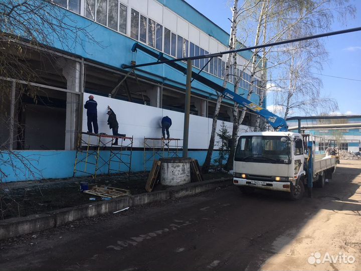 Аренда и услуги манипулятора, стрела 2.7 т, 10 м, борт 4.5 т, 5.7 м