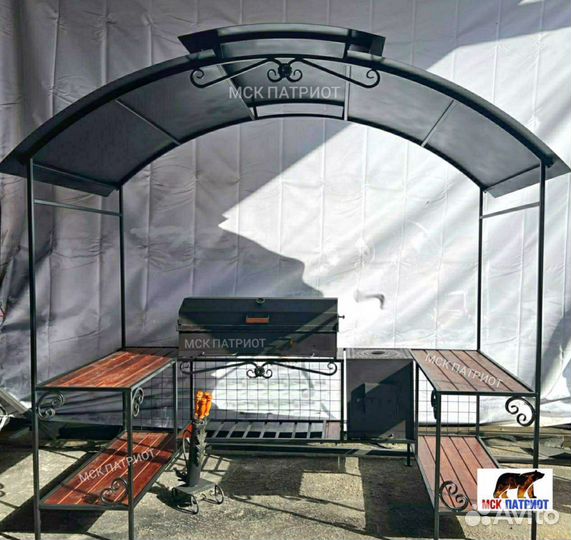 Беседка с мангалом