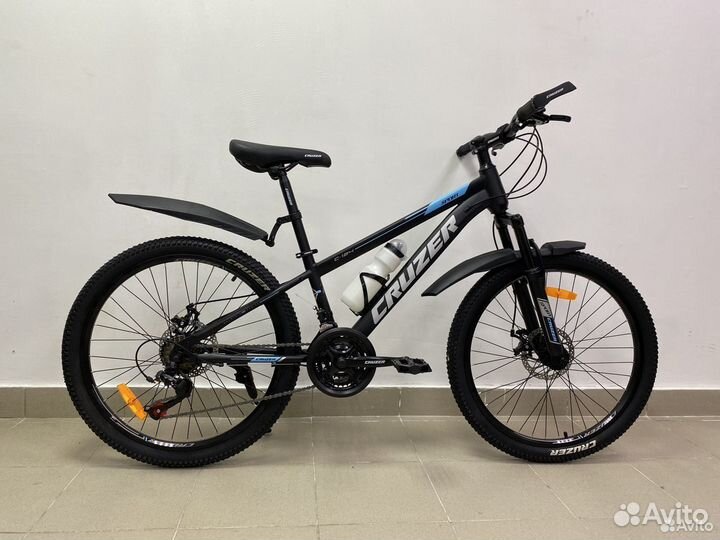 Скоростной велосипед Черно-синий новый