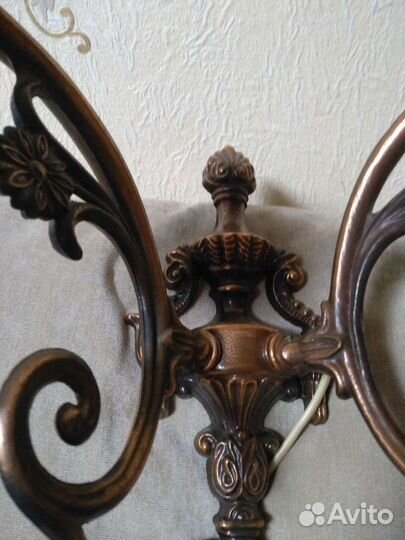 Люстра и бра латунь,бронза
