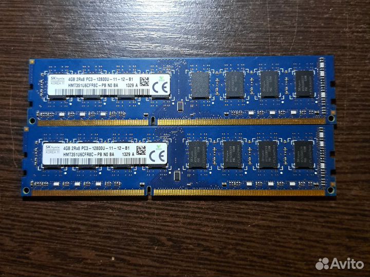 Оперативная память ddr3 8 gb(2x4gb)